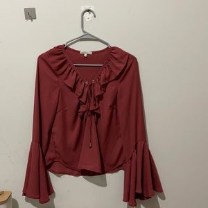 Bell sleeve blouse